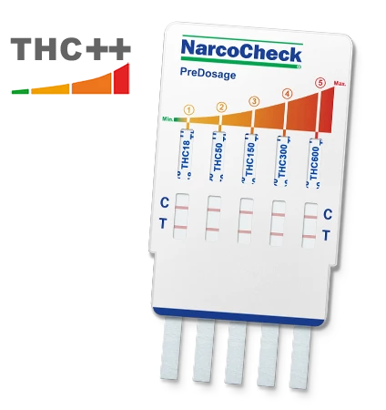 Test urinaire avec prédosage dépistage du cannabis (THC) - 5 paliers