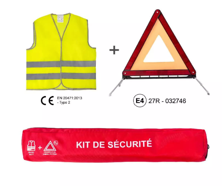 KIT GILET TRIANGLE SECURITE VOITURE